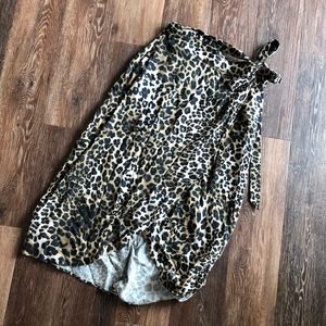 A&F leopard wrap skirt